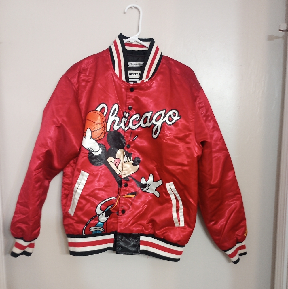 Headgear Classics Chicago Mickey Mouse Quilted Varsity Jacket
